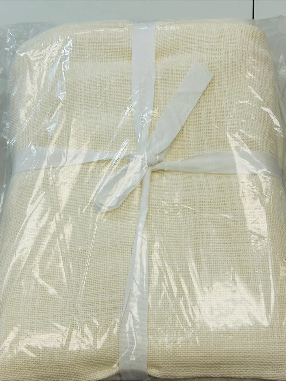NWOT QUINCE Set Of 2 48x84 Cotton Sheer Curtains Ivory 9934